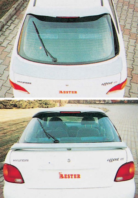 Hyundai Accent 3/5 ajtós 1999/09-ig hátsó szárny spoiler H594