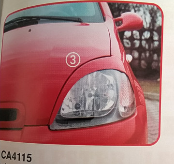 Toyota Yaris 2005-ig XP10 szemöldök spoiler párban CA4115