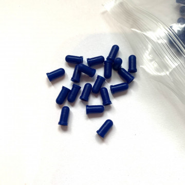 1db Szilikon kupak sapka T3 izzóra kék 3 mm