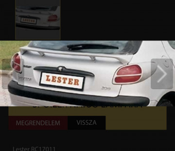 Peugeot 206 ablak alatti spoiler H768