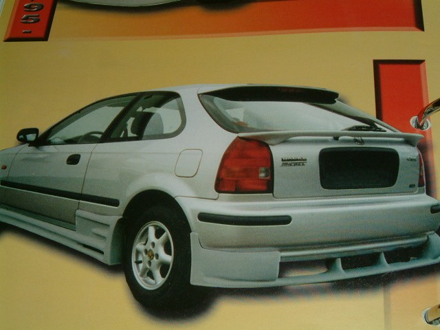 Honda Civic 1996-2001 3 ajtós hátsó szárny spoiler