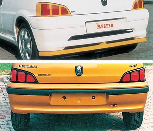 Peugeot 106 lámpamaszk lámpa spoiler hátsó lámpára