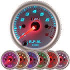 Fordulatszámmérő műszer 7 választható szín 0-8000 52 mm 270543sw3-7