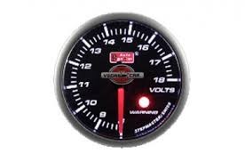 Volt mérő műszer fekete háttér fehér kijelző 52 mm 52AVOSWL270-SM