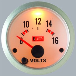 Voltmérő műszer AutoGauge 52 mm 7 színű